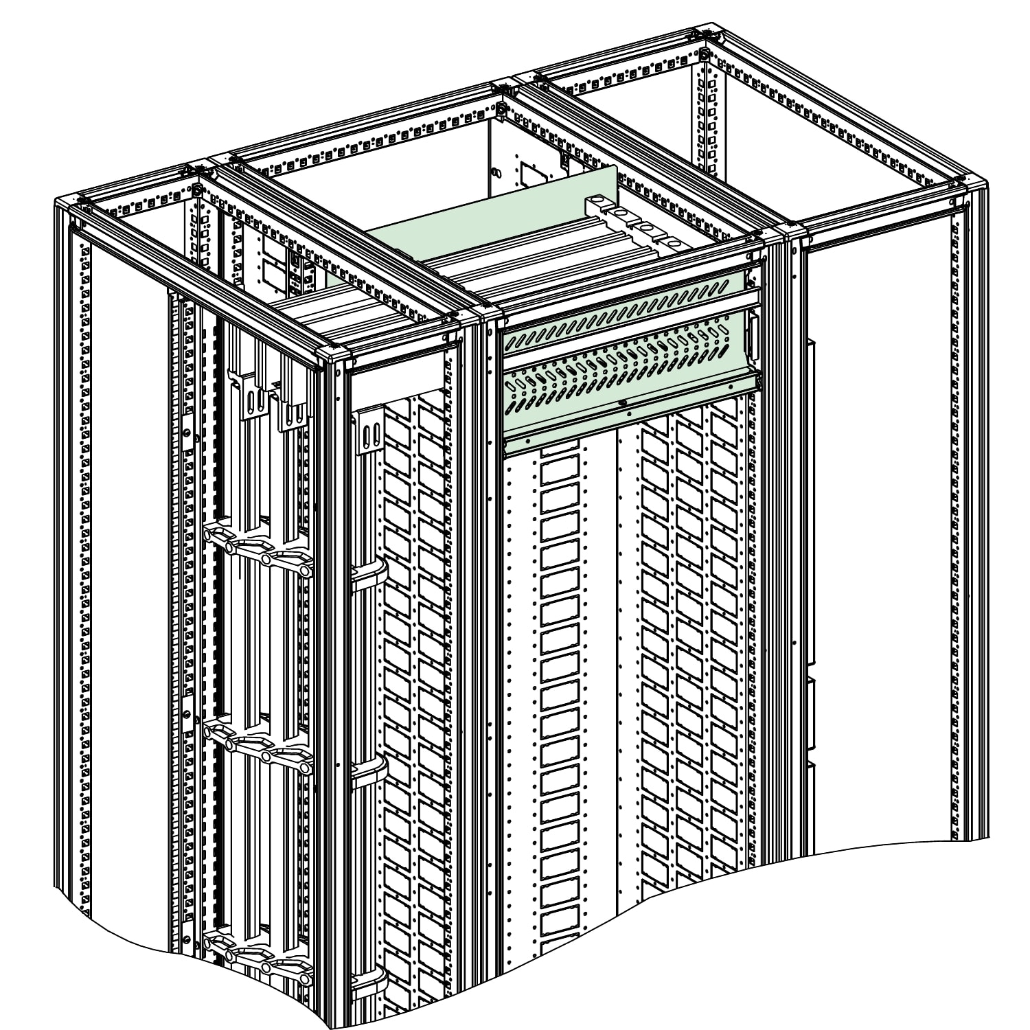 SCHNEIDER ELECTRIC - Segregazione SFM forma 2 3M H L800xP500