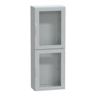 SCHNEIDER ELECTRIC - Armadio in poliestere, PanelSeT PLA, porta trasparente, totalmente chiuso, 2000x750x420mm, IP65, IK08
