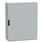 SCHNEIDER ELECTRIC - Cassetta in poliestere montata a parete, PanelSeT PLM, porta piena, con piastra in bakelite, 1056x852x350mm, IP66, IK10, RAL 7035