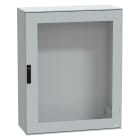 SCHNEIDER ELECTRIC - Cassetta in poliestere montata a parete, PanelSeT PLM, porta trasparente, 1056x852x350mm, IP66, IK08, RAL 7035