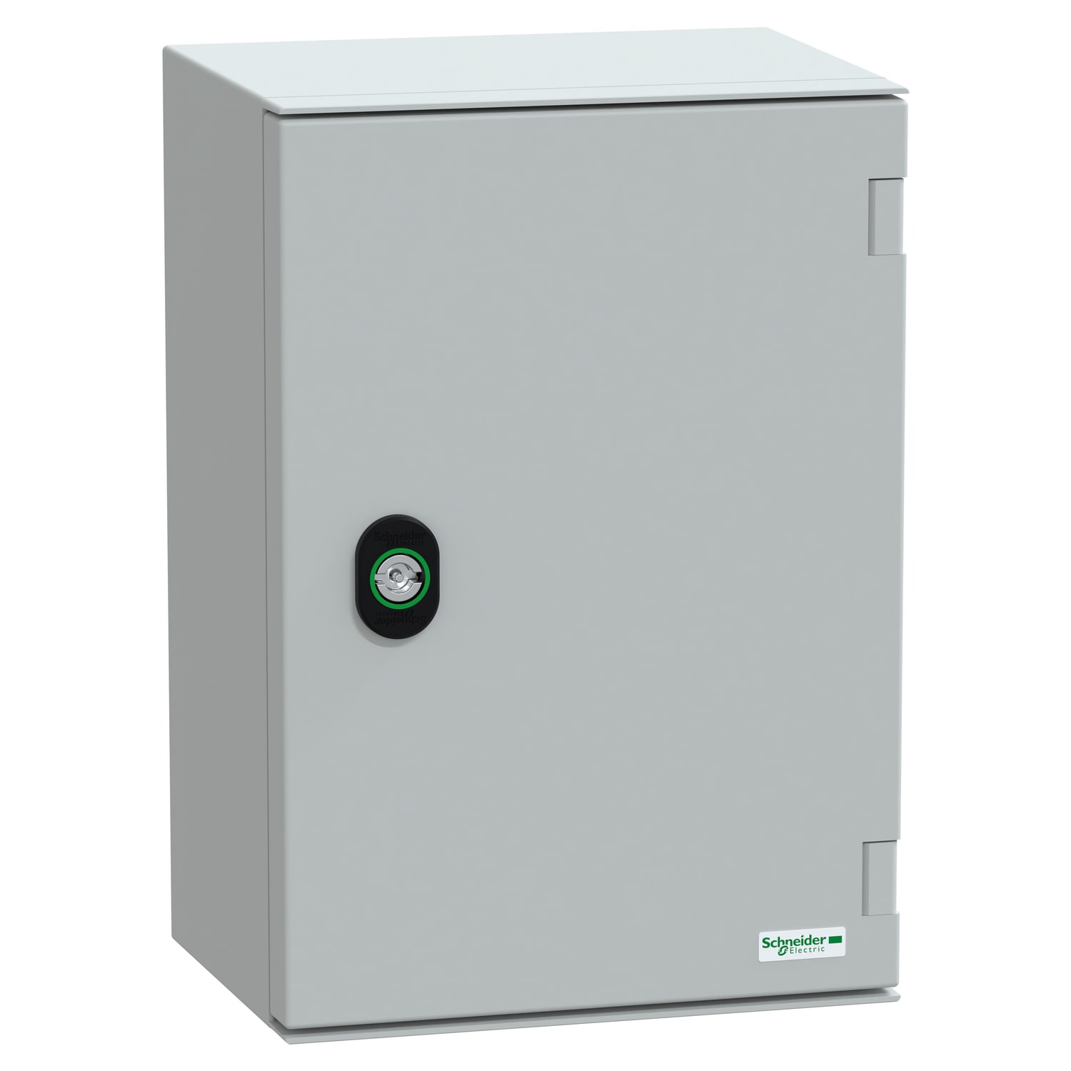 SCHNEIDER ELECTRIC - Cassetta in ABS + PC montata a parete, PanelSeT PLM, porta piena, con piastra metallica, 310x215x160 mm, IP66, IK10, RAL 7035