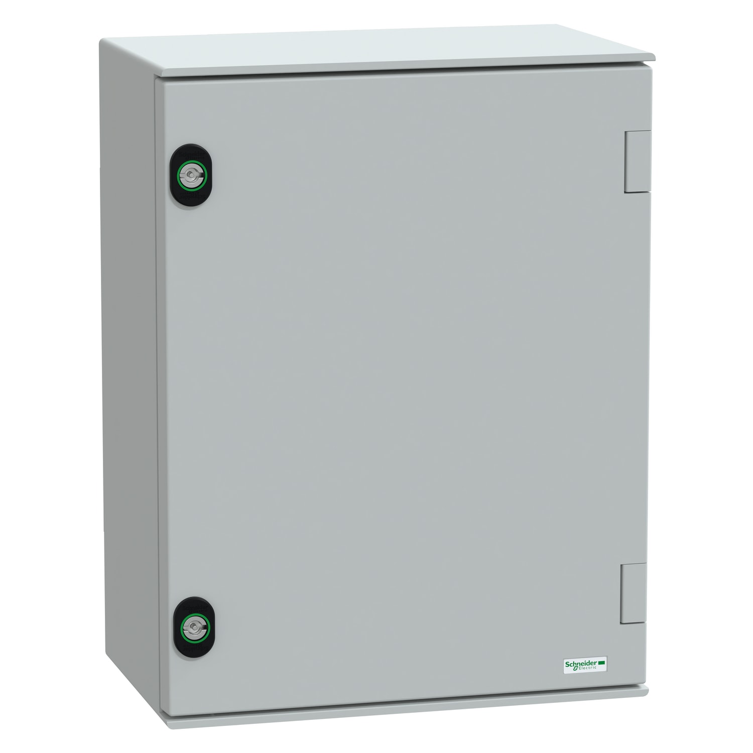 SCHNEIDER ELECTRIC - Cassetta in poliestere montata a parete, PanelSeT PLM, porta piena, 430x330x200mm, IP66, IK10, RAL 7035