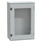 SCHNEIDER ELECTRIC - Cassetta in poliestere montata a parete, PanelSeT PLM, porta trasparente, 647x436x250mm, IP66, IK08, RAL 7035