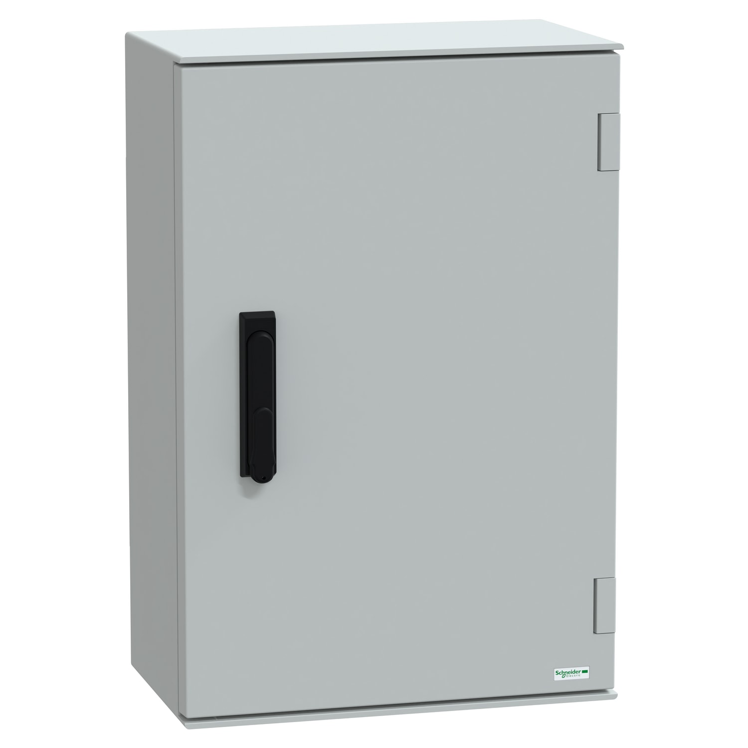 SCHNEIDER ELECTRIC - Cassetta in poliestere montata a parete, PanelSeT PLM, porta piena, con maniglia, 647x436x250mm, IP66, IK10, RAL 7035