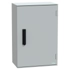 SCHNEIDER ELECTRIC - Cassetta in poliestere montata a parete, PanelSeT PLM, porta piena, con maniglia, 647x436x250mm, IP66, IK10, RAL 7035