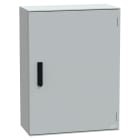 SCHNEIDER ELECTRIC - Cassetta in poliestere montata a parete, PanelSeT PLM, porta piena, con maniglia, 847x636x300mm, IP66, IK10, RAL 7035