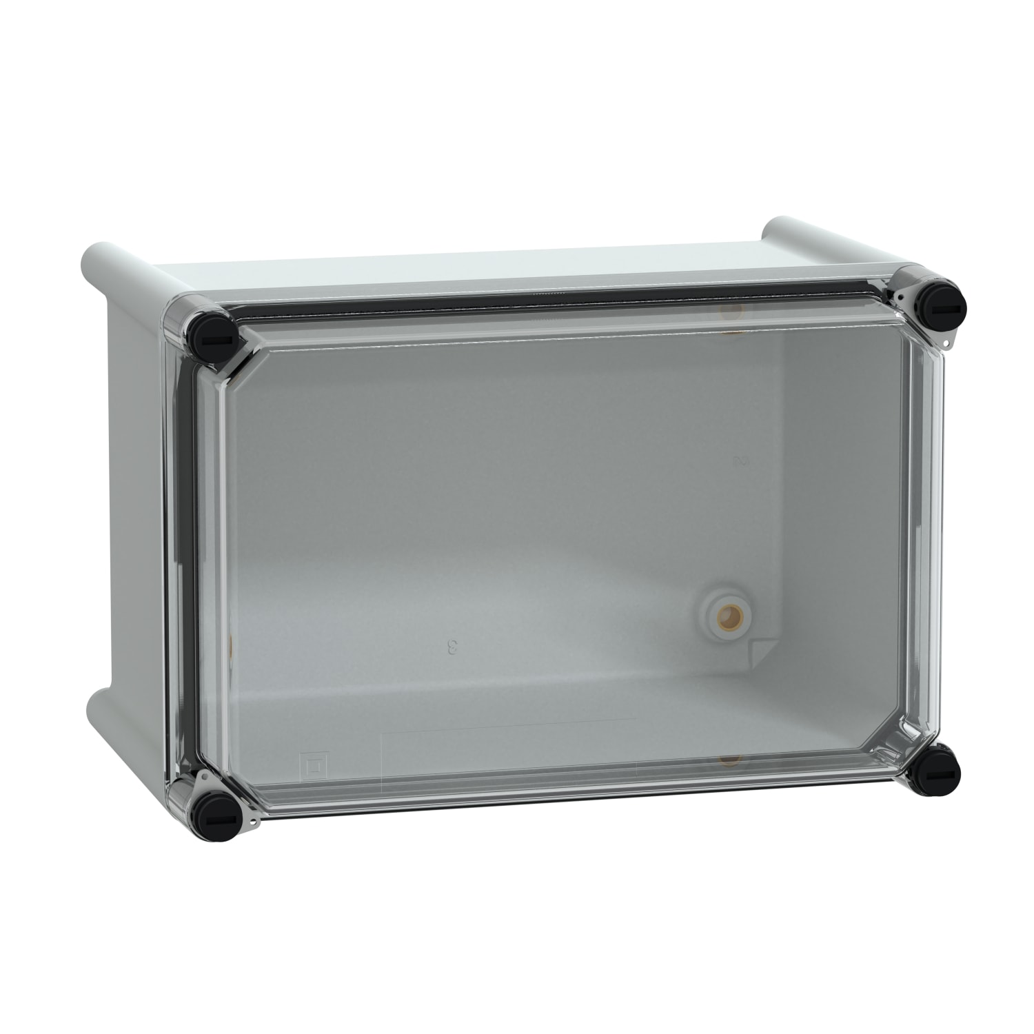 SCHNEIDER ELECTRIC - Cassetta PLS, retro in poliestere, coperchio trasparente per PC IP65 18x27x18cm