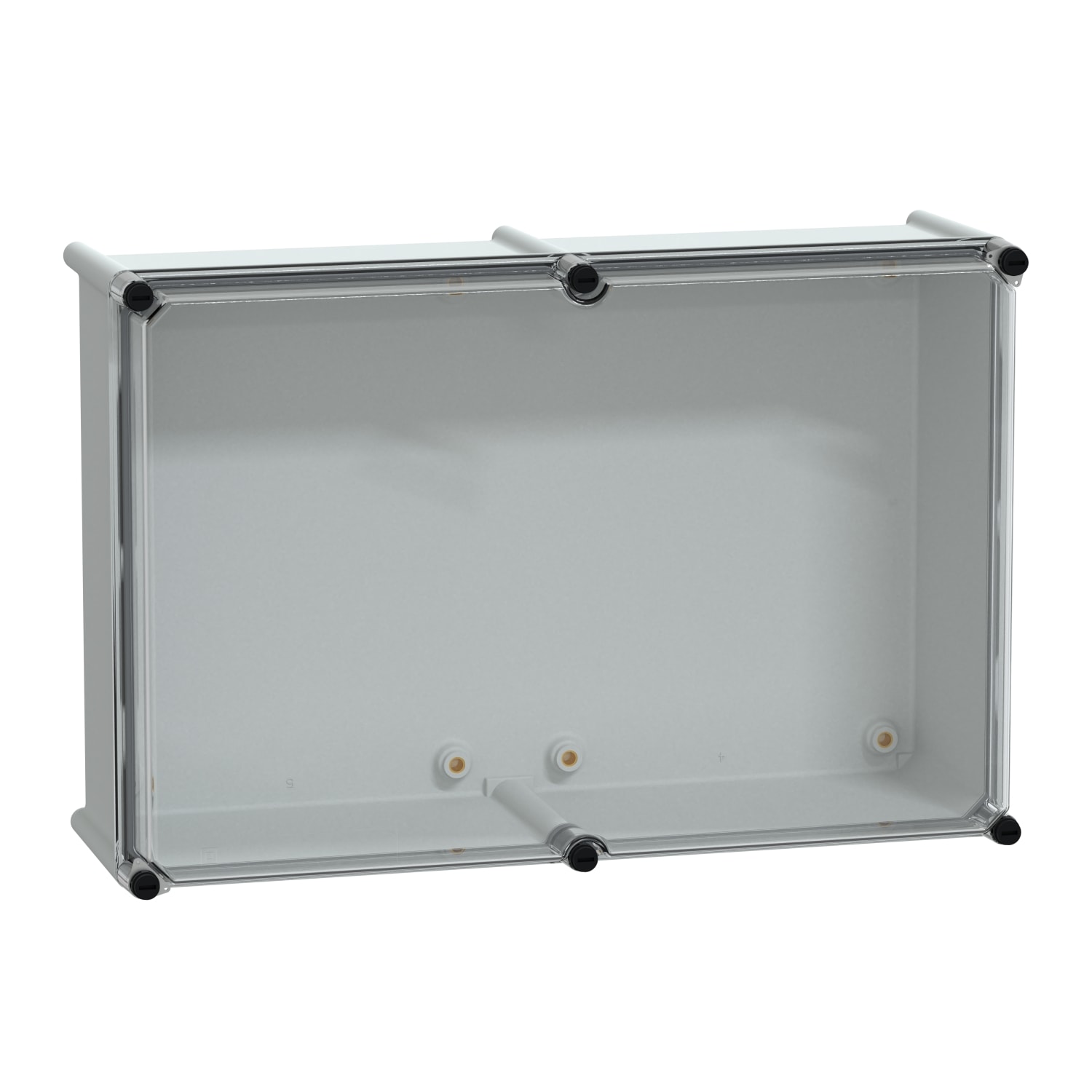 SCHNEIDER ELECTRIC - Cassetta PLS, retro in poliestere, coperchio trasparente per PC IP65 36x54x18cm