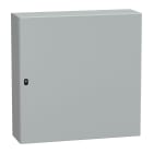 SCHNEIDER ELECTRIC - Cassetta in acciaio montata a parete, PanelSeT S3D, porta piena, con piastra di montaggio, 1000x1000x300mm, IP66, IK10