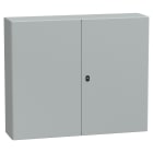 SCHNEIDER ELECTRIC - Cassetta in acciaio montata a parete, PanelSeT S3D,  porta piena senza piastra 1000x1200x300, IP55, IK10