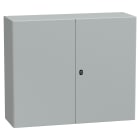 SCHNEIDER ELECTRIC - Cassetta in acciaio montata a parete, PanelSeT S3D,  porta piena e piastra di montaggio 1000x1200x400, IP55, IK10