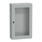 SCHNEIDER ELECTRIC - Cassetta in acciaio montata a parete, PanelSeT S3D, porta trasparente, senza piastra di montaggio, 1000x600x250mm, IP66, IK08