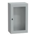 SCHNEIDER ELECTRIC - Cassetta in acciaio montata a parete, PanelSeT S3D, porta trasparente, senza piastra di montaggio, 1000x600x400mm, IP66, IK08