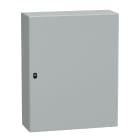 SCHNEIDER ELECTRIC - Cassetta in acciaio montata a parete, PanelSeT S3D, porta piena, senza piastra di montaggio, 1000x800x300mm, IP66, IK10