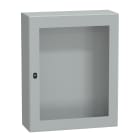 SCHNEIDER ELECTRIC - Cassetta in acciaio montata a parete, PanelSeT S3D, porta trasparente, senza piastra di montaggio, 1000x800x300 mm, IP66, IK08