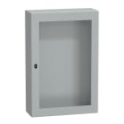 SCHNEIDER ELECTRIC - Cassetta in acciaio montata a parete, PanelSeT S3D, porta trasparente, senza piastra di montaggio, 1200x800x300 mm, IP66, IK08