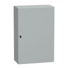 SCHNEIDER ELECTRIC - Cassetta in acciaio montata a parete, PanelSeT S3D, porta piena, senza piastra di montaggio, 1200x800x400mm, IP66, IK10
