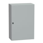 SCHNEIDER ELECTRIC - Cassetta in acciaio montata a parete, PanelSeT S3D, porta piena, con piastra di montaggio, 1200x800x400mm, IP66, IK10