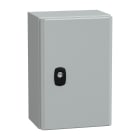 SCHNEIDER ELECTRIC - Cassetta in acciaio montata a parete, PanelSeT S3D, porta piena, senza piastra di montaggio, 300x200x150 mm, IP66, IK10