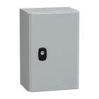 SCHNEIDER ELECTRIC - Cassetta in acciaio montata a parete, PanelSeT S3D, porta piena, con piastra di montaggio, 300x200x150 mm, IP66, IK10