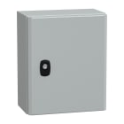 SCHNEIDER ELECTRIC - Cassetta in acciaio montata a parete, PanelSeT S3D, porta piena, senza piastra di montaggio, 300x250x150 mm, IP66, IK10
