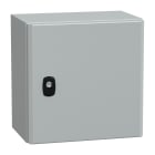 SCHNEIDER ELECTRIC - Cassetta in acciaio montata a parete, PanelSeT S3D, porta piena, con piastra di montaggio, 300x300x200mm, IP66, IK10