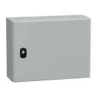 SCHNEIDER ELECTRIC - Cassetta in acciaio montata a parete, PanelSeT S3D, porta piena, senza piastra di montaggio, 300x400x150 mm, IP66, IK10