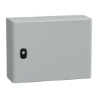 SCHNEIDER ELECTRIC - Cassetta in acciaio montata a parete, PanelSeT S3D, porta piena, con piastra di montaggio, 300x400x150 mm, IP66, IK10