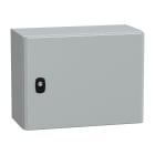 SCHNEIDER ELECTRIC - Cassetta in acciaio montata a parete, PanelSeT S3D, porta piena, con piastra di montaggio, 300x400x200mm, IP66, IK10