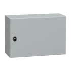 SCHNEIDER ELECTRIC - Cassetta in acciaio montata a parete, PanelSeT S3D, porta piena, con piastra di montaggio, 400x600x250mm, IP66, IK10