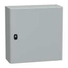 SCHNEIDER ELECTRIC - Cassetta in acciaio montata a parete, PanelSeT S3D, porta piena, senza piastra di montaggio, 500x500x200mm, IP66, IK10
