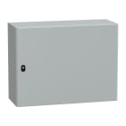 SCHNEIDER ELECTRIC - Cassetta in acciaio montata a parete, PanelSeT S3D, porta piena, senza piastra di montaggio, 600x800x300mm, IP66, IK10