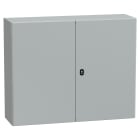 SCHNEIDER ELECTRIC - Cassa PanelSeT S3D + piastra di fondo 800X1000X300 2porte RAL7035