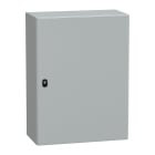 SCHNEIDER ELECTRIC - Cassetta in acciaio montata a parete, PanelSeT S3D, porta piena, con piastra di montaggio, 800x600x300mm, IP66, IK10