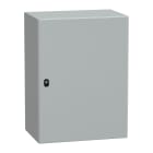 SCHNEIDER ELECTRIC - Cassetta in acciaio montata a parete, PanelSeT S3D, porta piena, con piastra di montaggio, 800x600x400mm, IP66, IK10