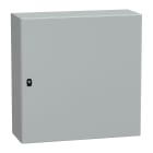 SCHNEIDER ELECTRIC - Cassetta in acciaio montata a parete, PanelSeT S3D, porta piena, con piastra di montaggio, 800x800x300mm, IP66, IK10