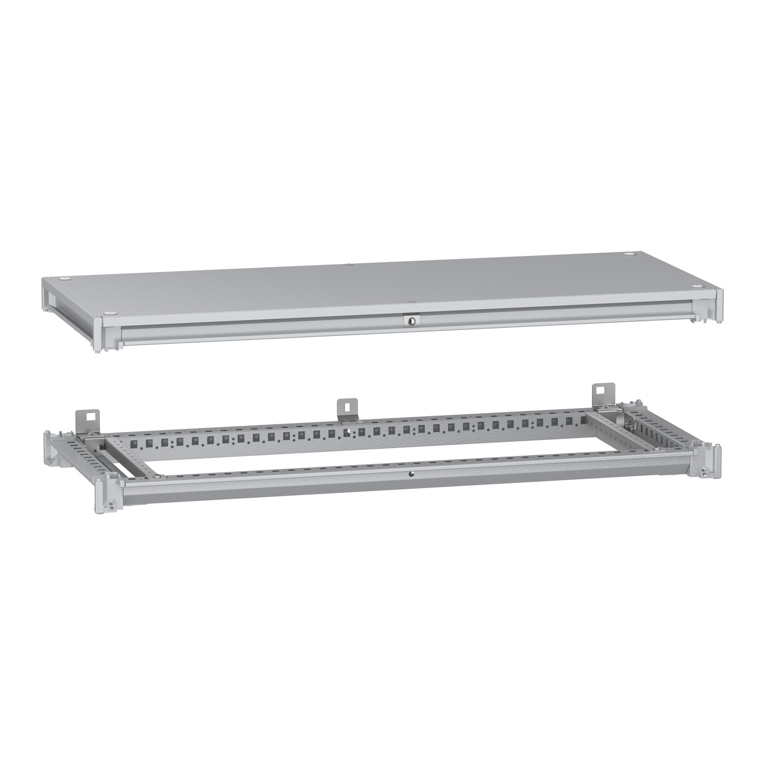 SCHNEIDER ELECTRIC - Telaio inferiore e superiore, PanelSeT SFN, per armadio elettrico L1000 P400mm, tetto incluso