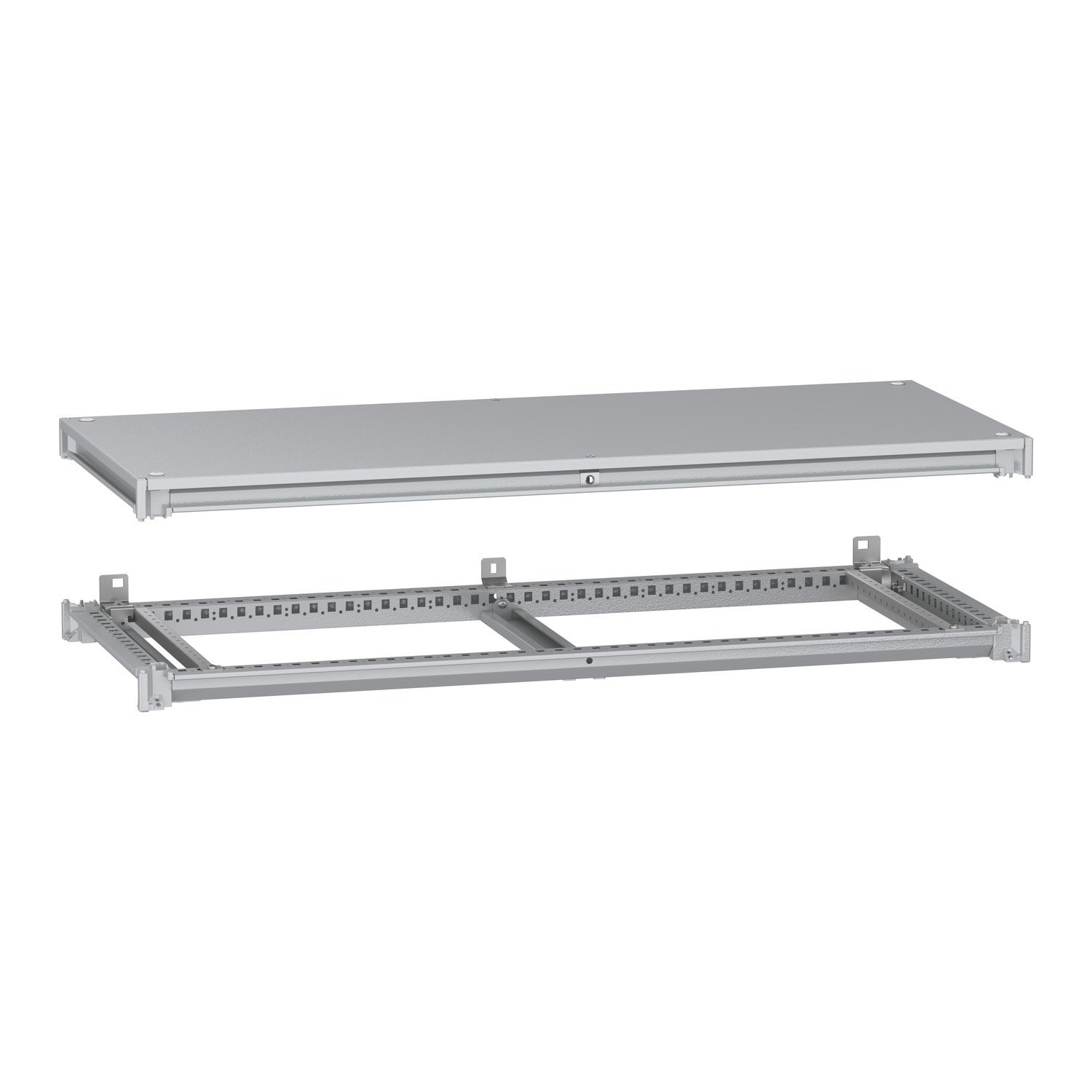 SCHNEIDER ELECTRIC - Telaio inferiore e superiore, PanelSeT SFN, per armadio elettrico L1200 P500mm, tetto incluso