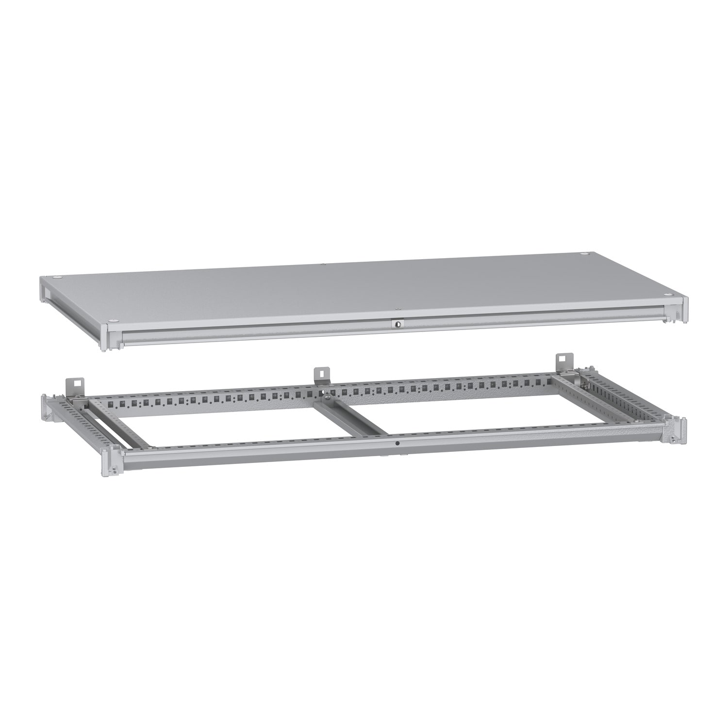 SCHNEIDER ELECTRIC - Telaio inferiore e superiore, PanelSeT SFN, per armadio elettrico L1200 P600mm, tetto incluso