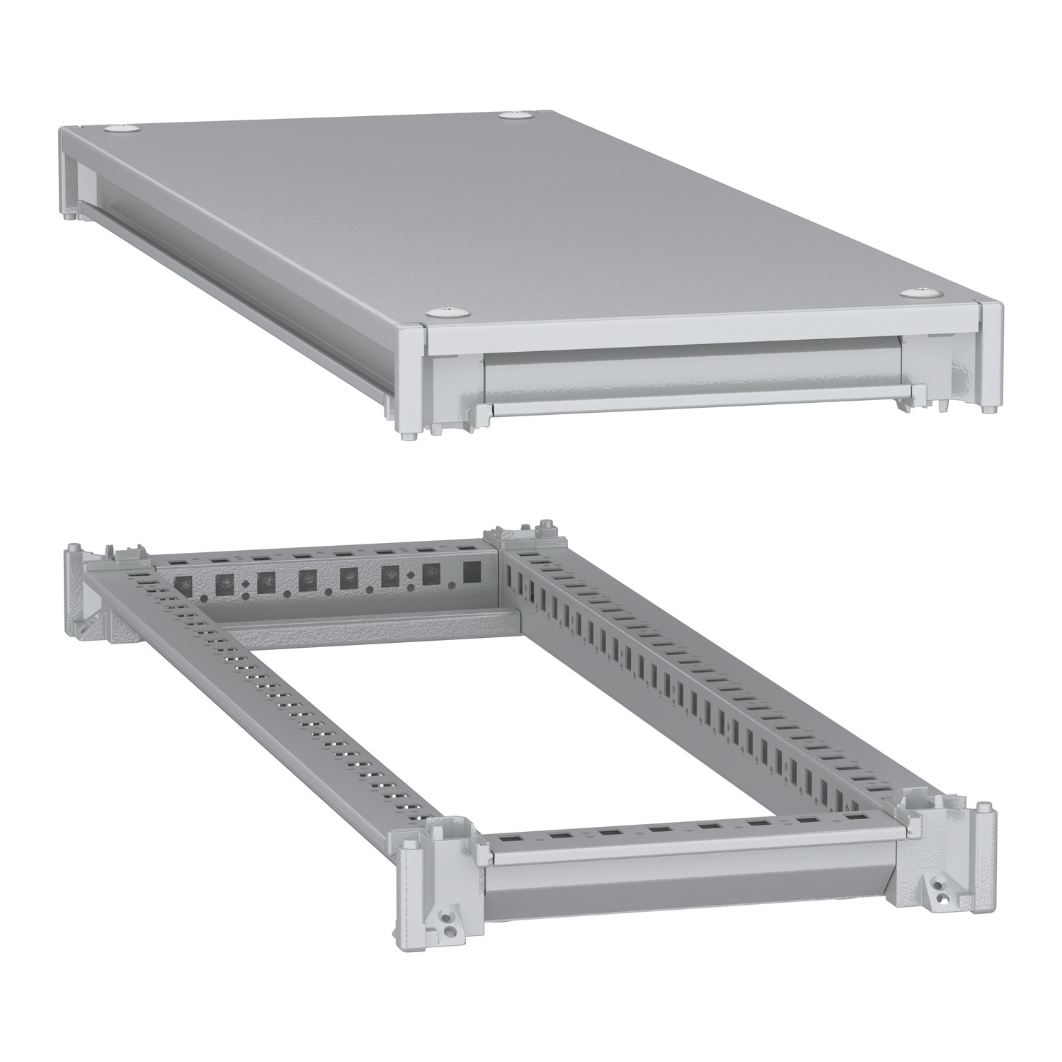 SCHNEIDER ELECTRIC - Telaio inferiore e superiore, PanelSeT SFN, per armadio elettrico L 300 P800mm, tetto incluso