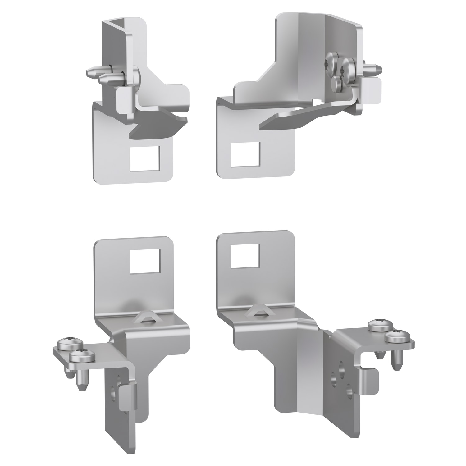 SCHNEIDER ELECTRIC - Brackets to mount the plate, PanelSeT SM, for electrical enclosure, set of 4.