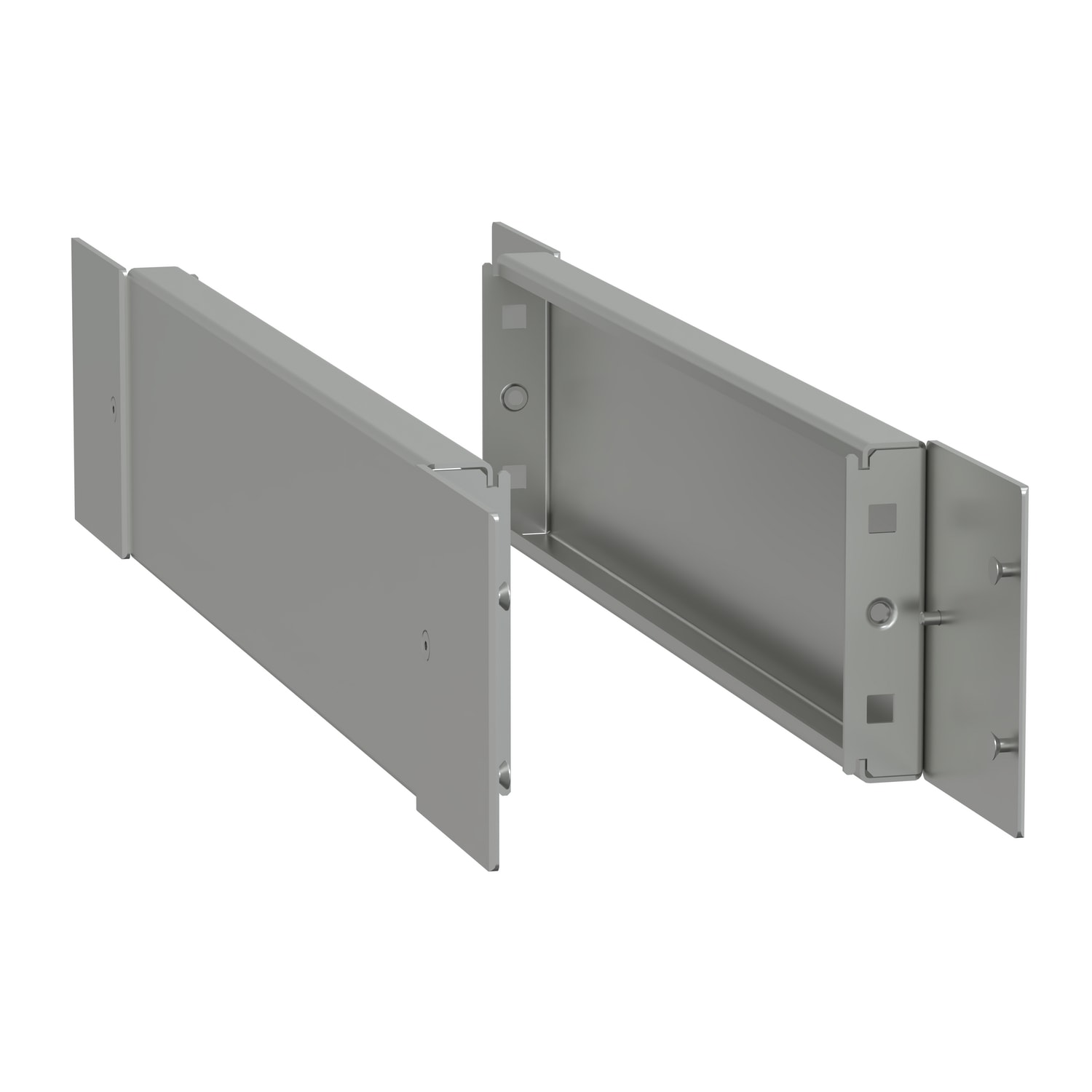 SCHNEIDER ELECTRIC - Pannello laterale zoccolo inox P600xH100 304L