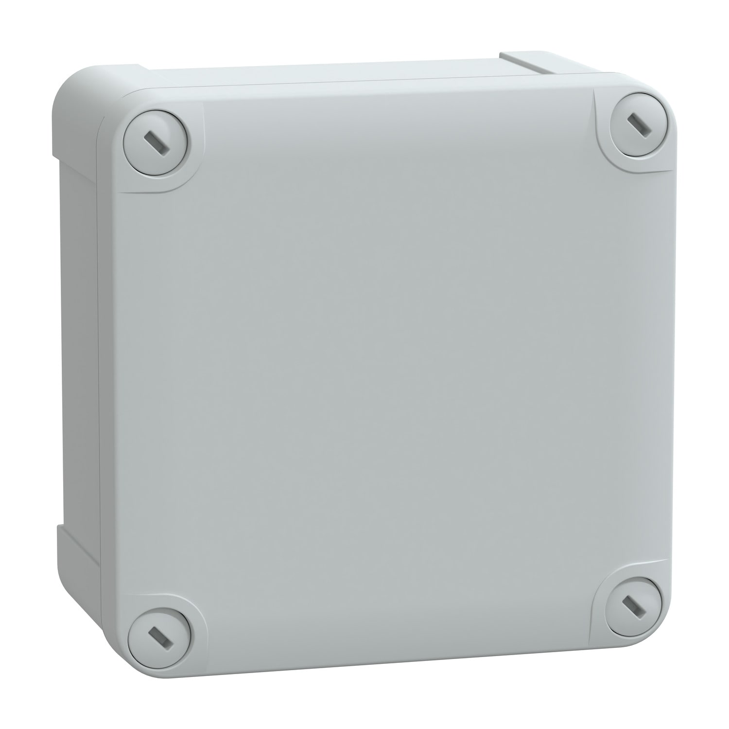 SCHNEIDER ELECTRIC - Contenitore in policarbonato PanelSeT TBP, UL, IP66, IK08, RAL 7035, A105xL105xP55  con coperchio opaco H10