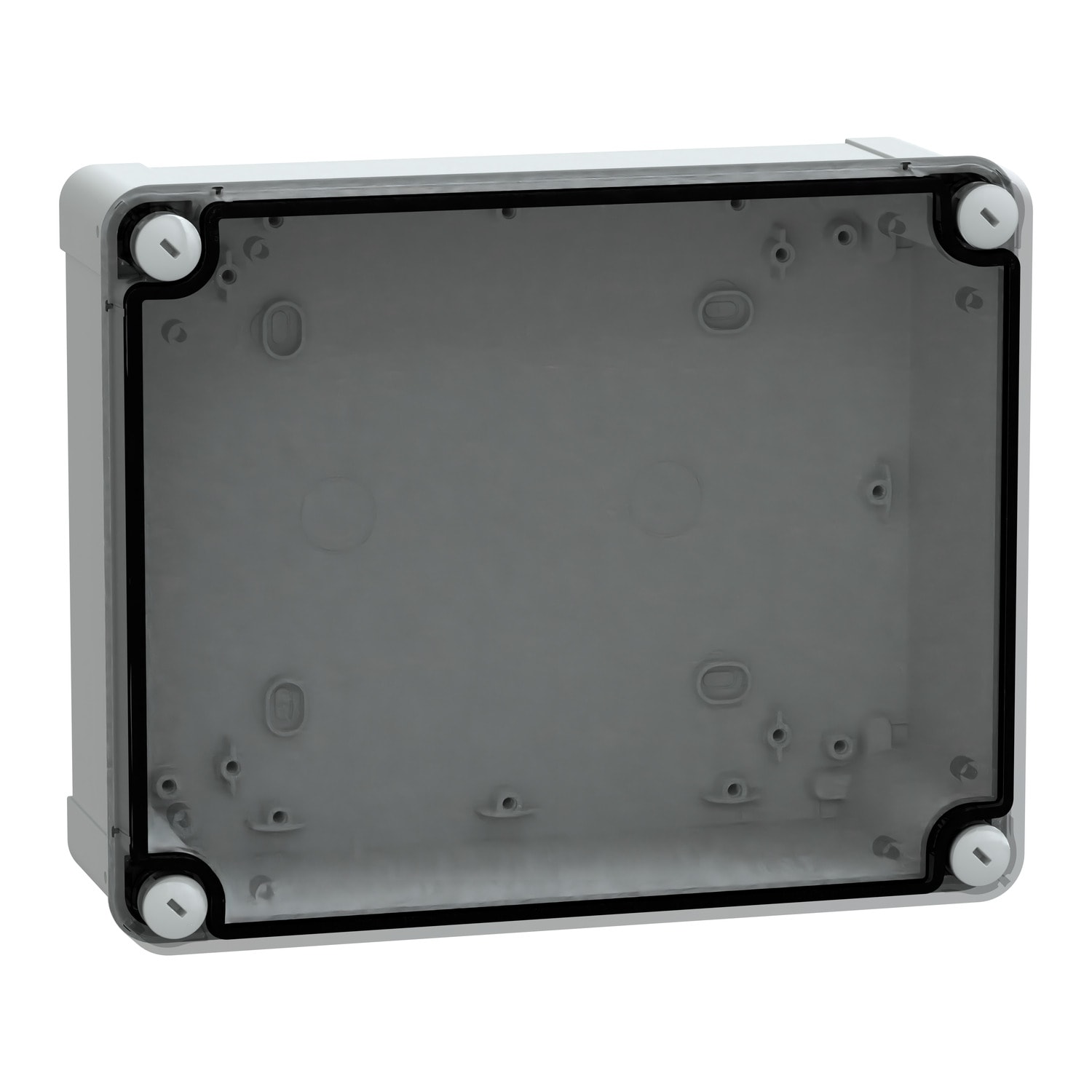 SCHNEIDER ELECTRIC - Contenitore in policarbonato PanelSeT TBP, UL, IP66, IK08, RAL 7035, A241xL192xP87 con coperchio trasparente H20