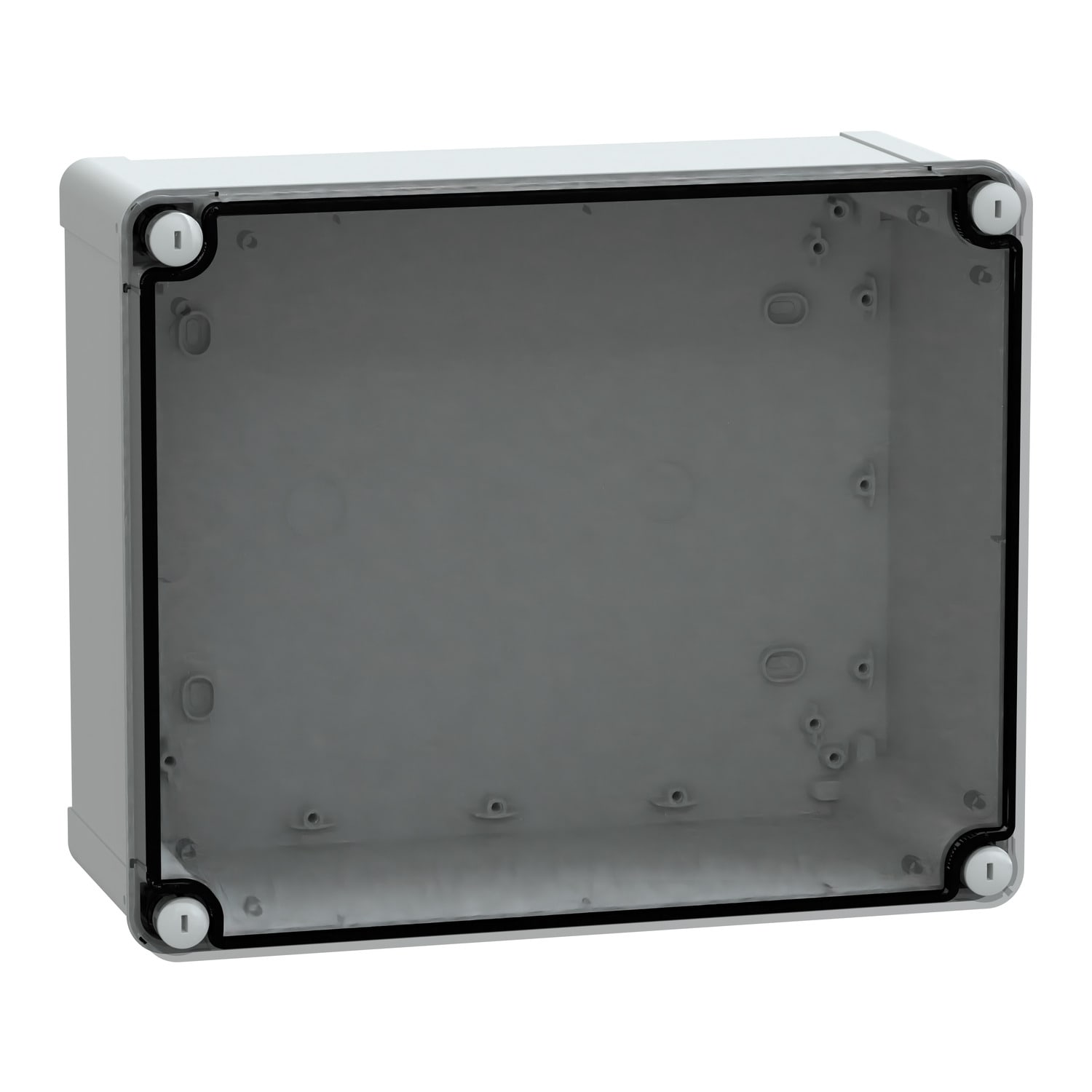SCHNEIDER ELECTRIC - Contenitore in policarbonato PanelSeT TBP, UL, IP66, IK08, RAL 7035, A291xL241xP128 con coperchio trasparente H20