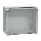 SCHNEIDER ELECTRIC - Contenitore in policarbonato PanelSeT TBP, UL, IP66, IK08, RAL 7035, A291xL241xP168 con coperchio trasparente H60