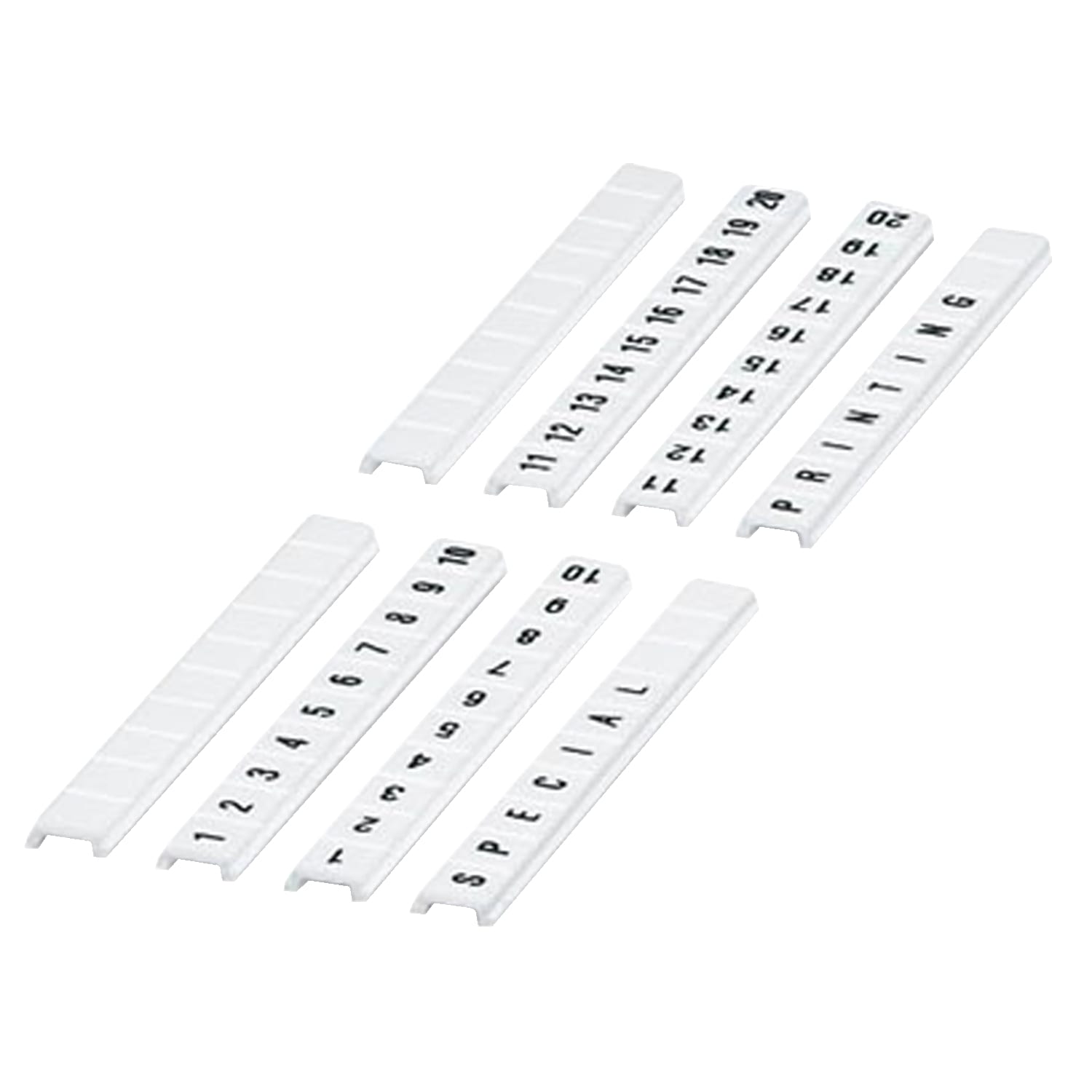 SCHNEIDER ELECTRIC - Elemento di siglatura, 5 mm, 10 caratteri 11 - 20 - [prezzo per 100 pz]