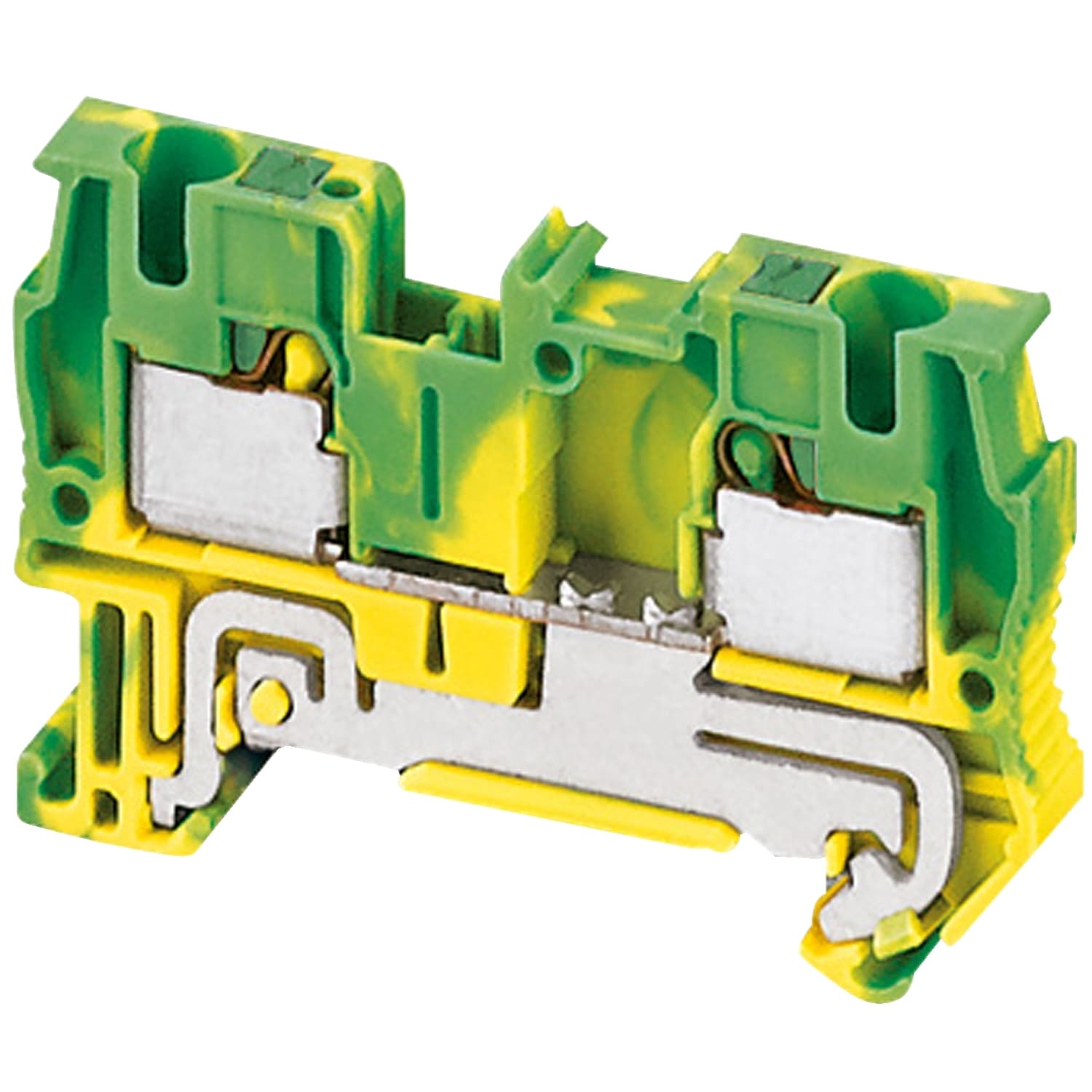 SCHNEIDER ELECTRIC - Morsetto Push-in, terra, 2pt, 4 mm²