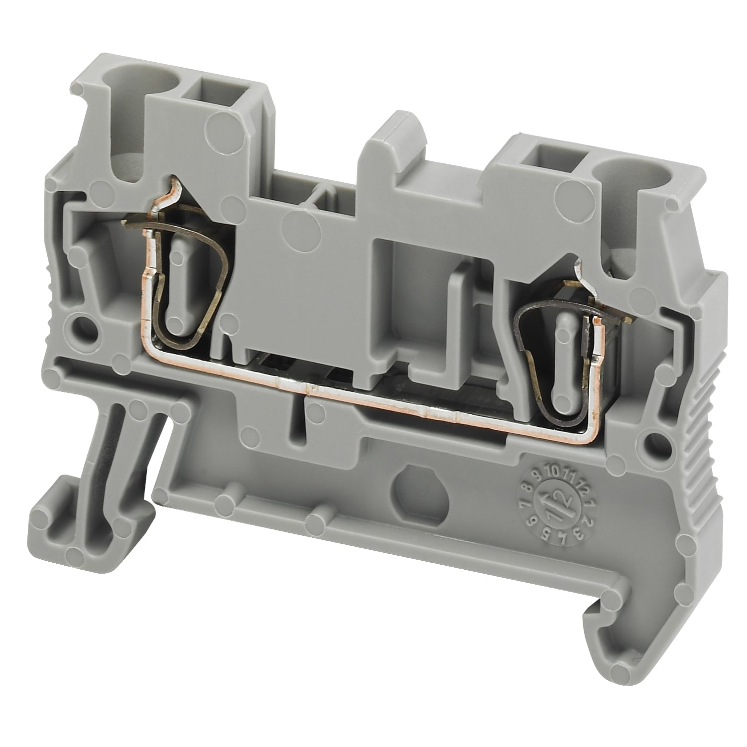 SCHNEIDER ELECTRIC - Morsetto molla, 2pt, 2,5 mm² grigio - [prezzo per 100 pz]
