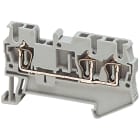 SCHNEIDER ELECTRIC - Morsetto molla, 3pt, 2,5mm² grigio - [prezzo per 100 pz]